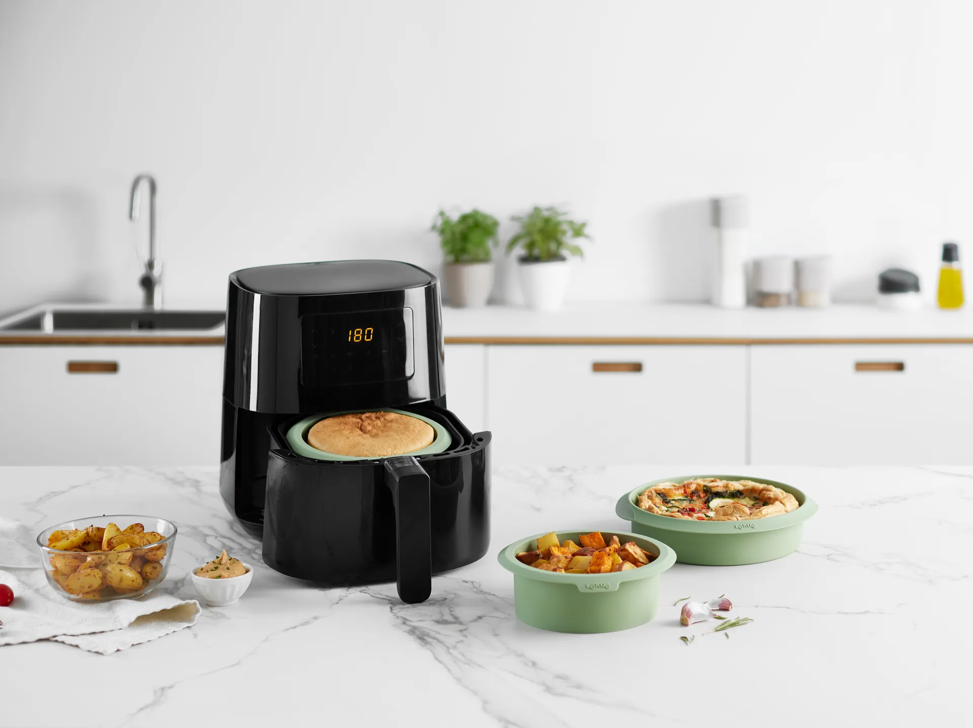 Lékué airfryer vuoka vihreä, 15 cm Lékué