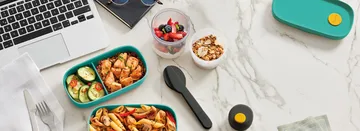 Lékué aterinsetti kotelolla 5 osaa - Musta - Lékué