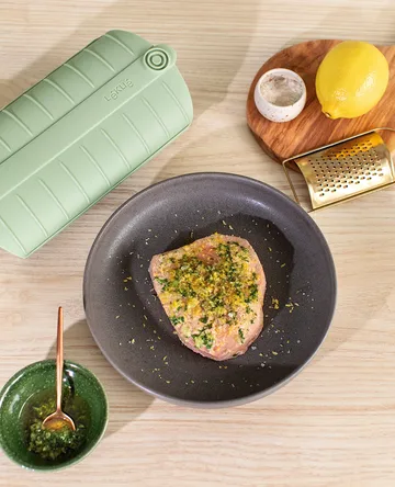 Lékué höyrykeitin - Vihreä, tarjottimella, 2-pack - Lékué