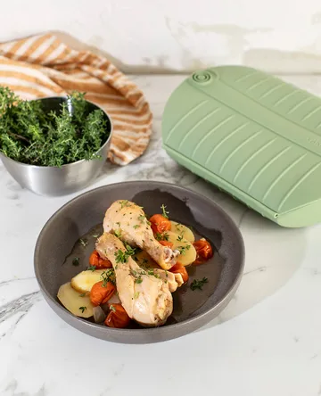 Lékué höyrykeitin - Vihreä, tarjottimella, 4-pack - Lékué