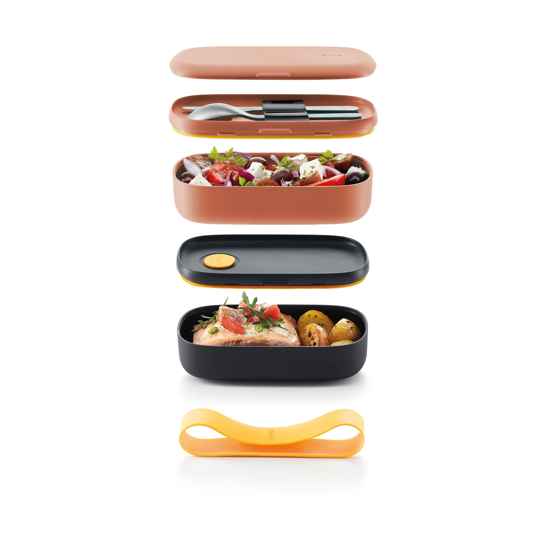 Lékué To Go astia 1 L, Coral Lékué