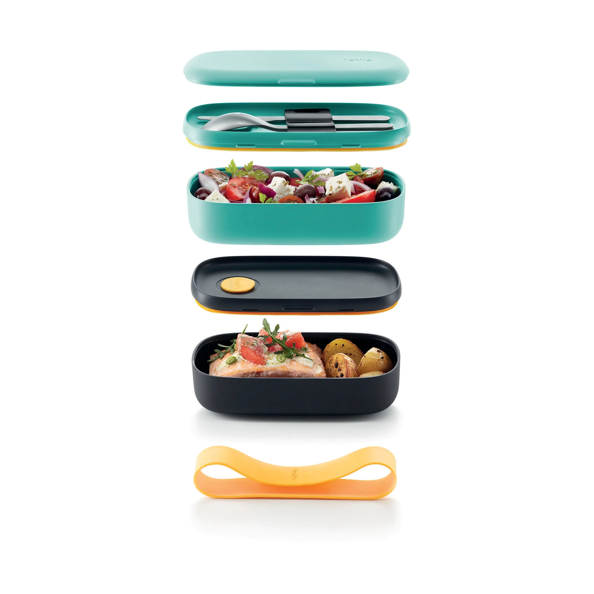 Lékué To Go eväsrasia 2 osaa., Vihreä Lékué