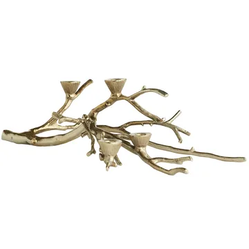 Aurelia kynttilänjalka, 16 cm - Light gold - Lene Bjerre