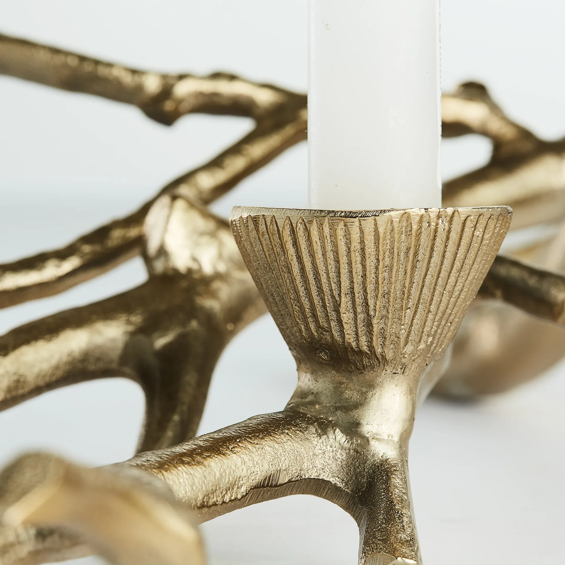 Aurelia kynttilänjalka, 16 cm, Light gold Lene Bjerre