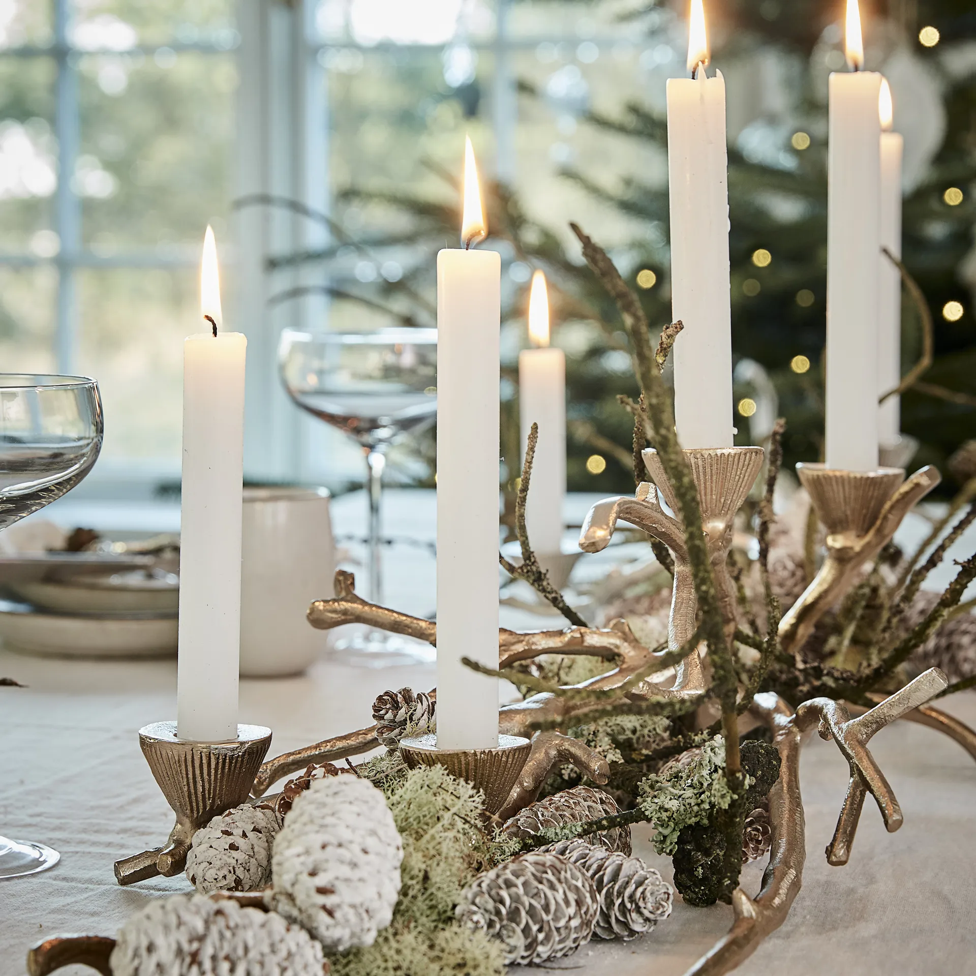 Aurelia kynttilänjalka, 16 cm, Light gold Lene Bjerre
