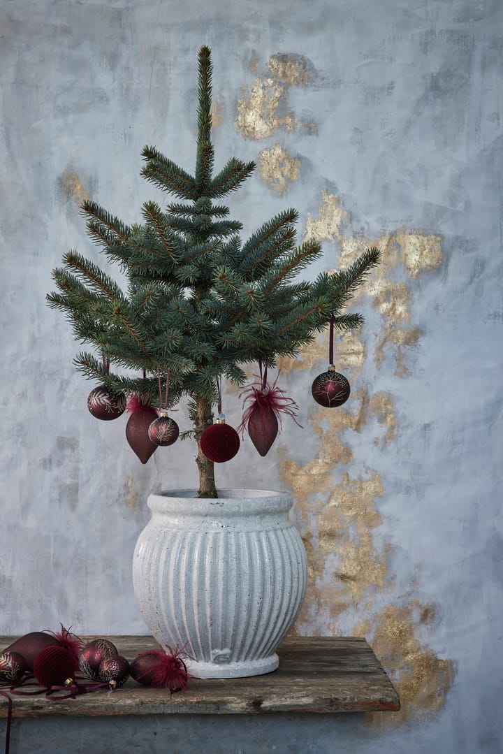 Cadelia joulupallo puu Ø8 cm, pomegranate-light gold Lene Bjerre