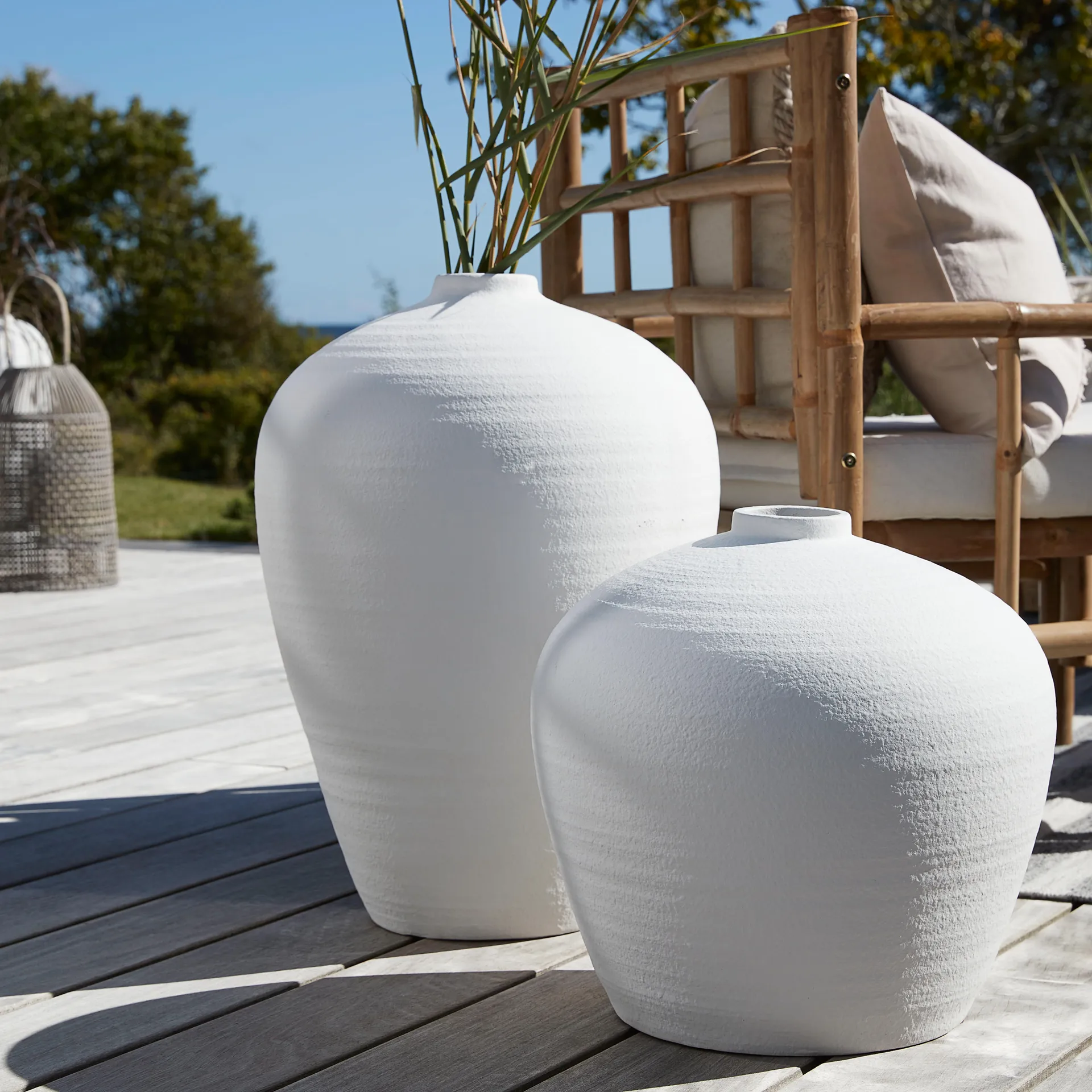 Catia maljakko 57 cm, Valkoinen Lene Bjerre