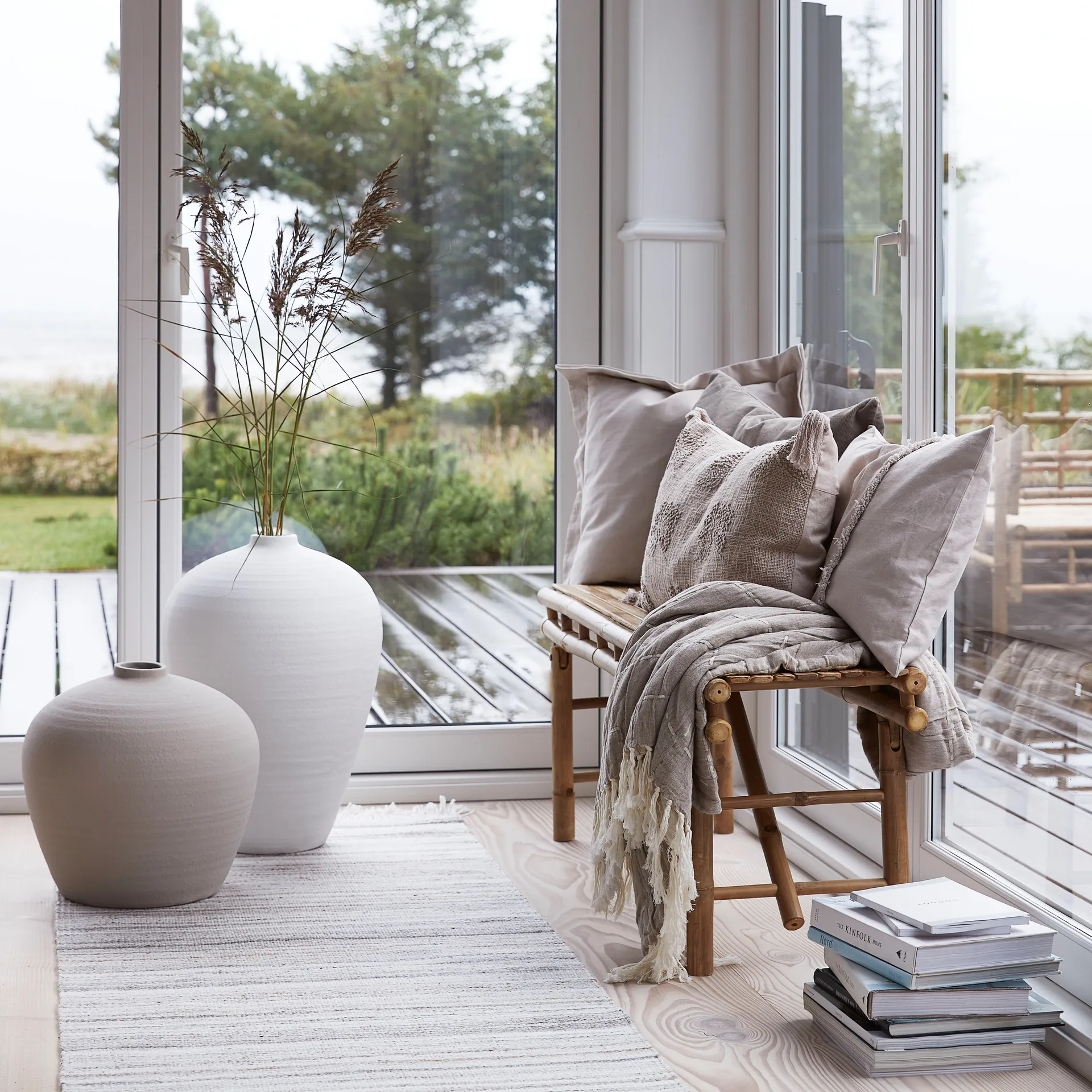 Catia maljakko 57 cm, Valkoinen Lene Bjerre