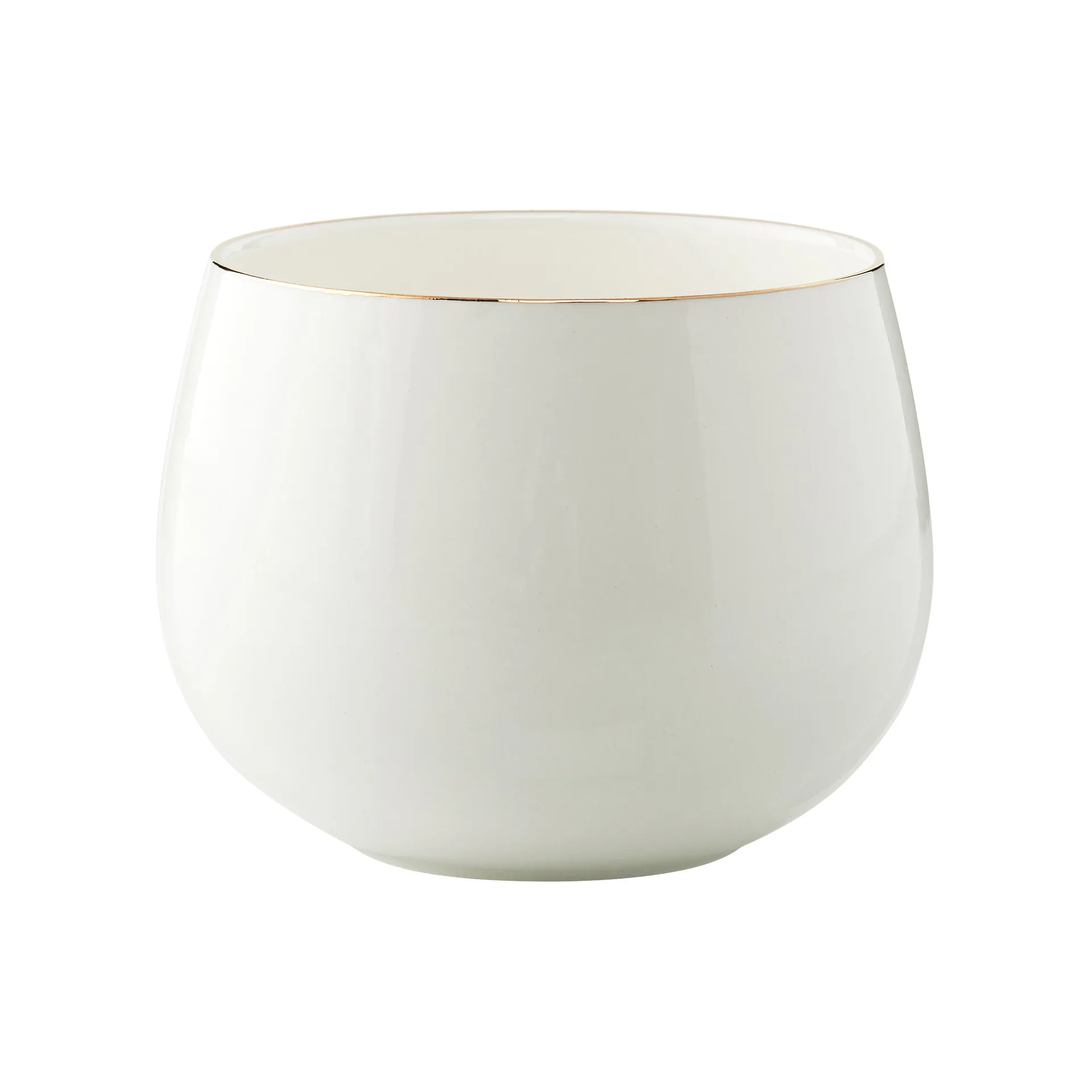 Clara kulho Ø12 cm, White-light gold Lene Bjerre
