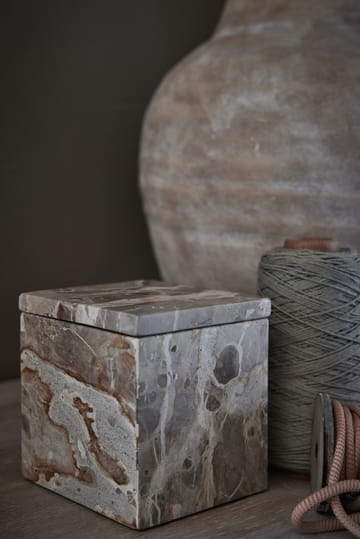 Ellia säilytyslaatikko marmori 12 x 12 cm - Linen - Lene Bjerre