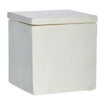 Ellia säilytyslaatikko marmori 12 x 12 cm - White - Lene Bjerre
