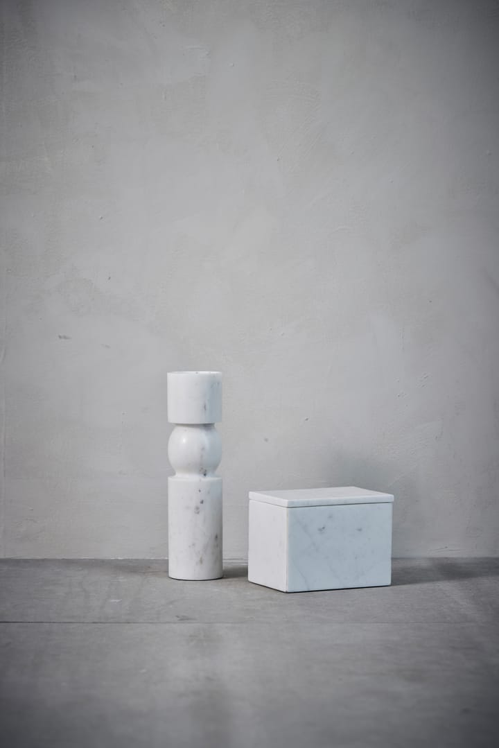 Ellia säilytyslaatikko marmori 16,5 x 11,5 cm - White - Lene Bjerre