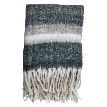 Friola huopa 170x130 cm - Grey-off white - Lene Bjerre