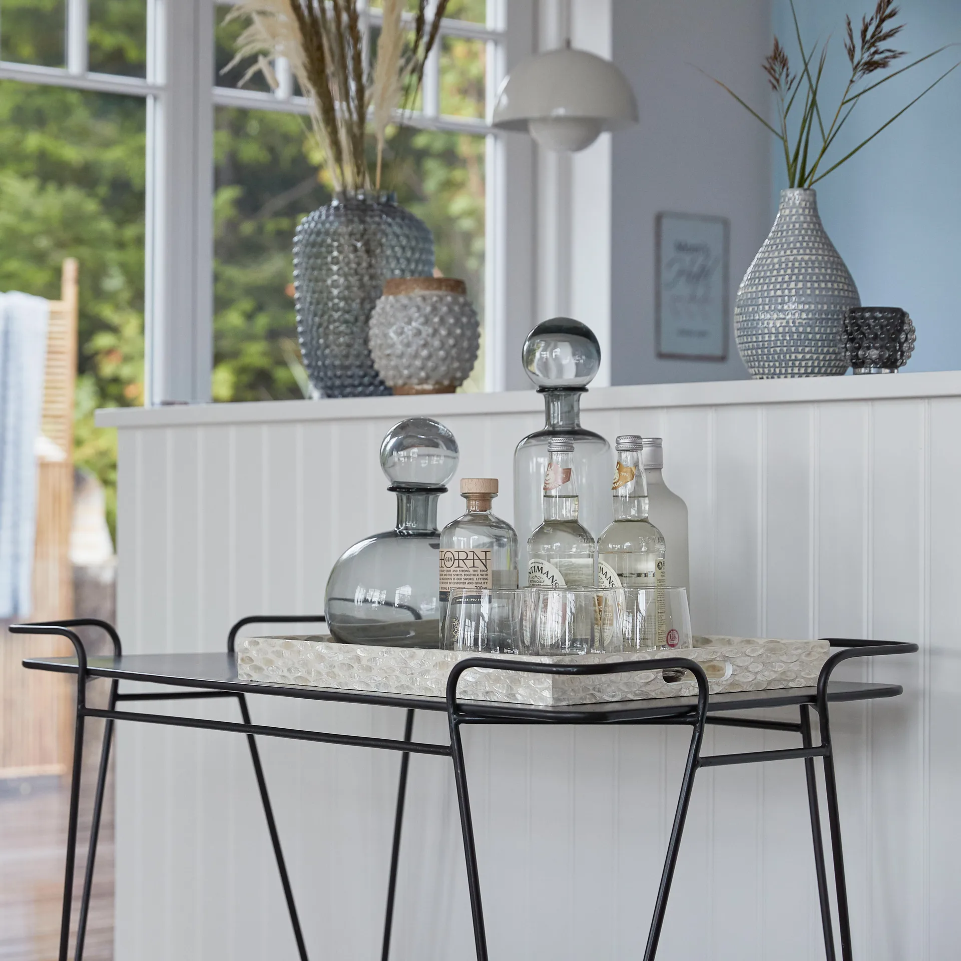 Hedria karahvi 40 cm, Smoked grey Lene Bjerre