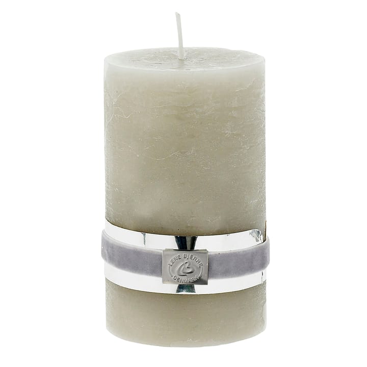 Lene Bjerre Rustic-kynttilä silver grey, Ø 7,5 cm, 12,5 cm Lene Bjerre