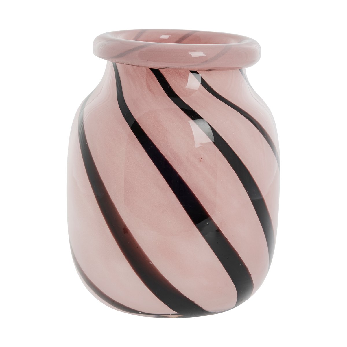 Lene Bjerre Marena vaasi 16 cm Rose-black | Skandinaavinen Sisustus | Maljakot | Vaaleanpunainen