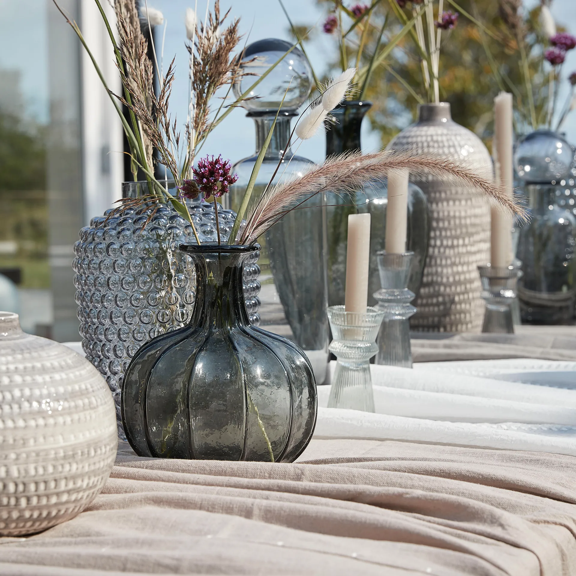 Miyanne maljakko 21 cm, Smoked grey Lene Bjerre