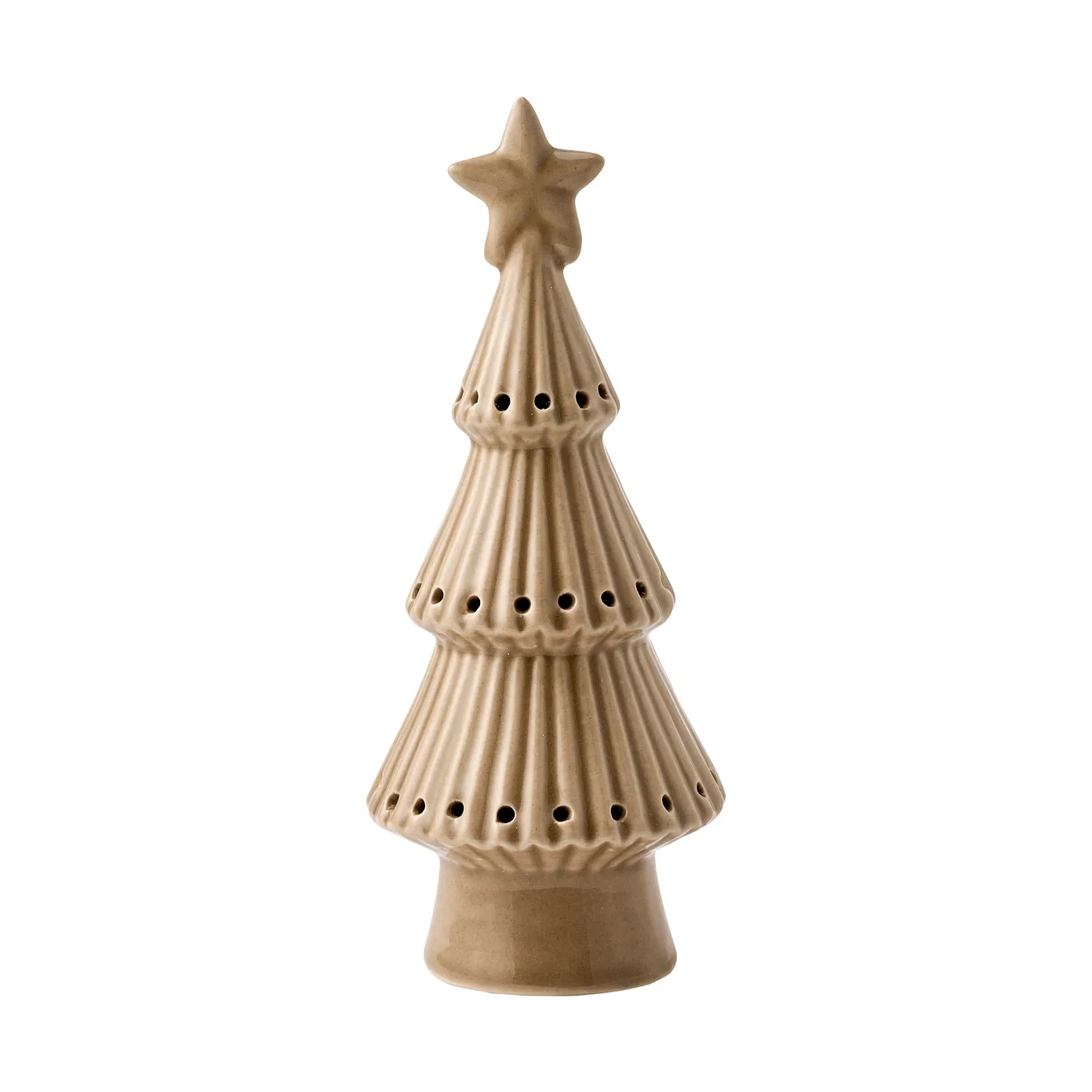 Mythel LED puukoriste, Beige, 7x7xK17,2 cm Lene Bjerre