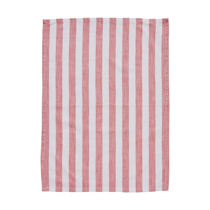 Olivia keittiöpyyhe 50x70 cm - Off White-Dark Coral - Lene Bjerre