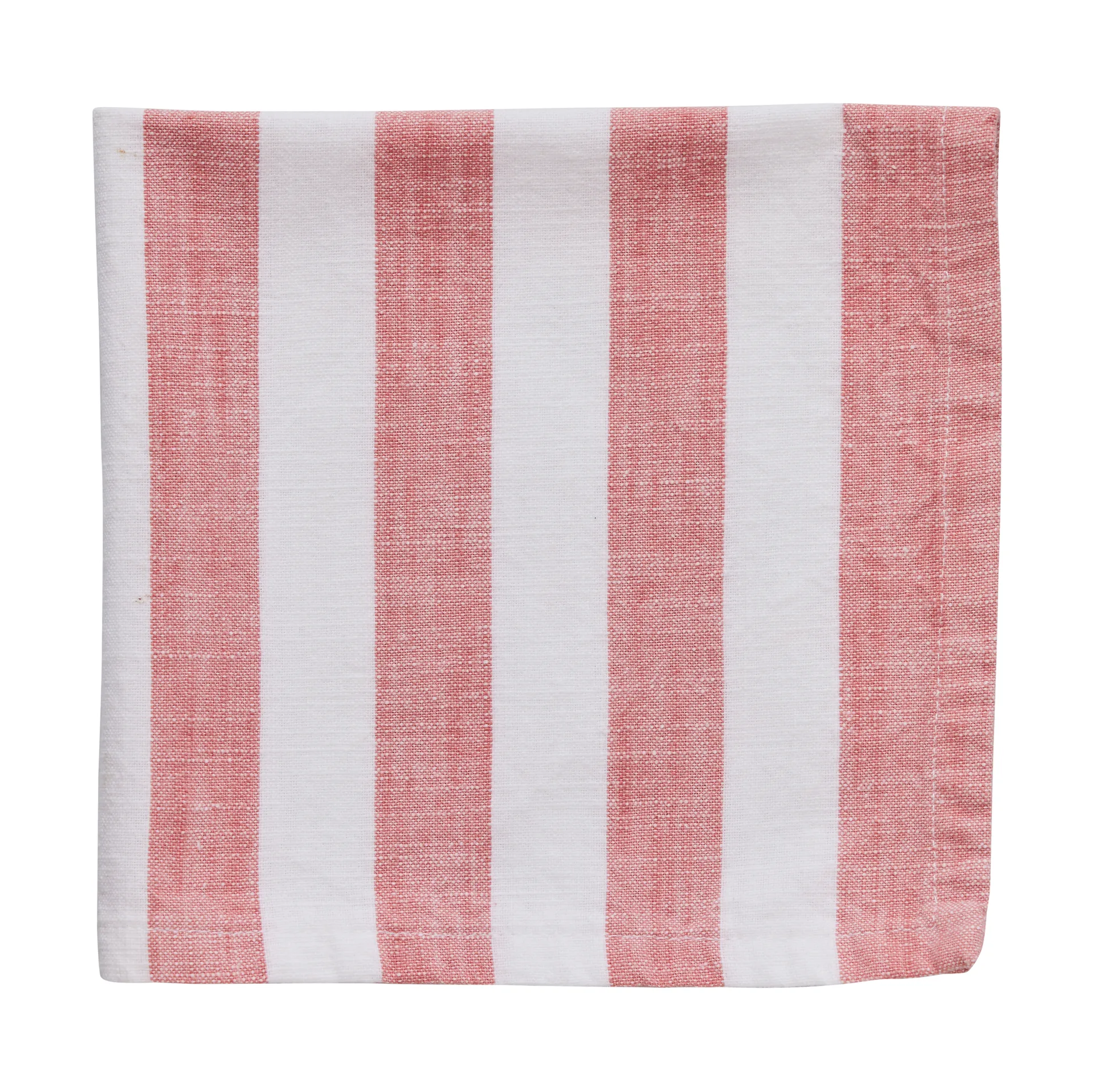 Olivia puuvillaservetti 40x40 cm, Off White-Dark Coral Lene Bjerre