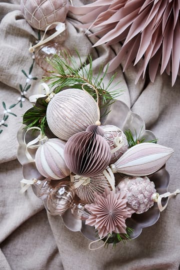Paline koriste-riipus Ø10 cm - Dark rose-silver - Lene Bjerre