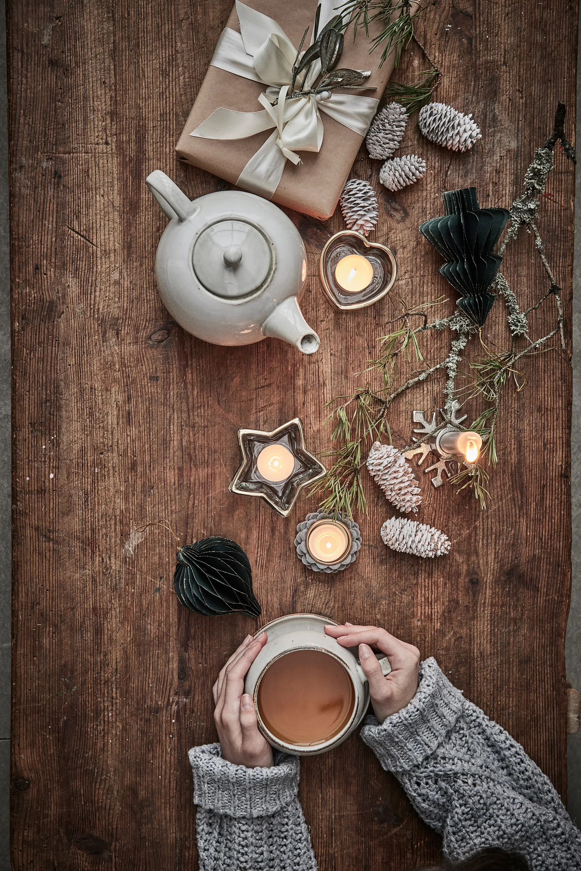 Sella kynttilänjalka, grey Lene Bjerre