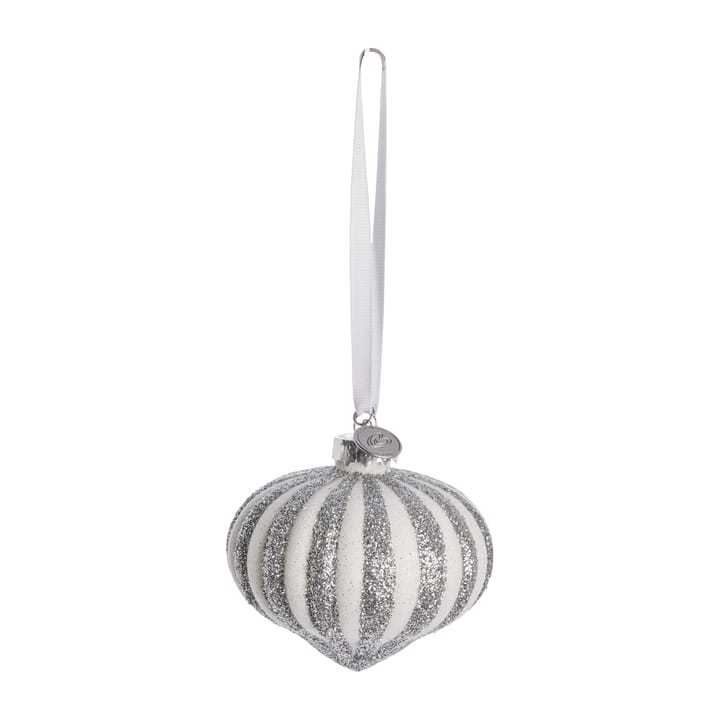 Selvie joulukoriste Ø8 cm, white-hopea Lene Bjerre