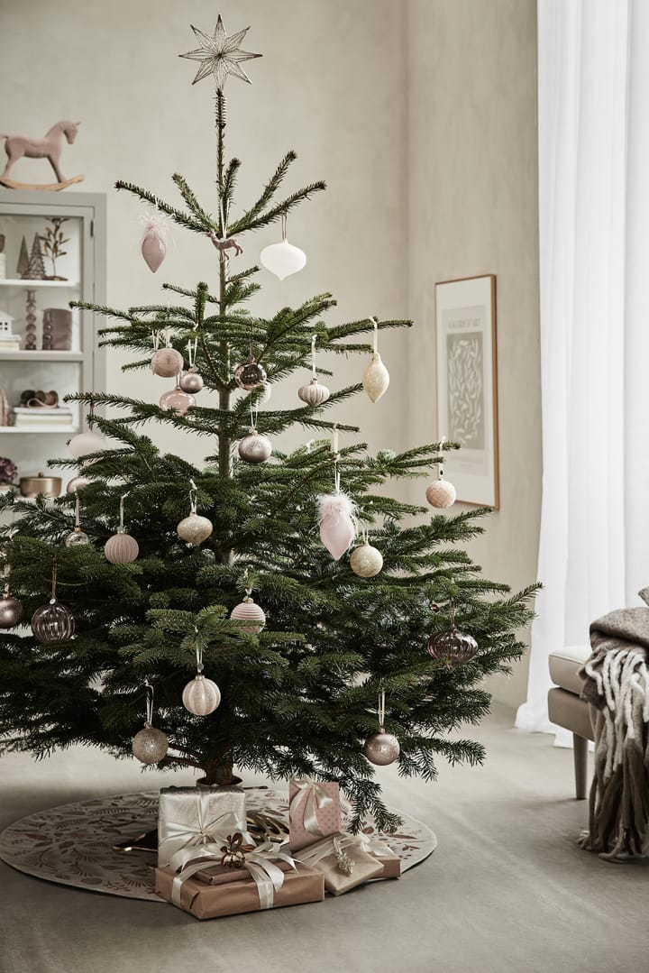 Selvie joulukoriste 8 cm, white- light gold Lene Bjerre