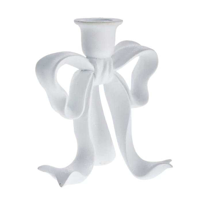 Serafina bow kynttilänjalka 19,7 cm - Valkoinen - Lene Bjerre