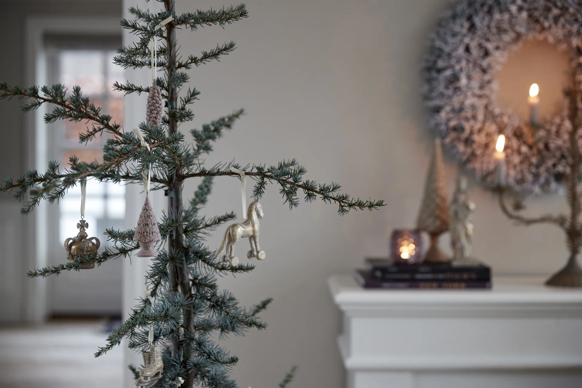 Serafina joulukoriste hevonen 11 cm, Antiikkikulta Lene Bjerre