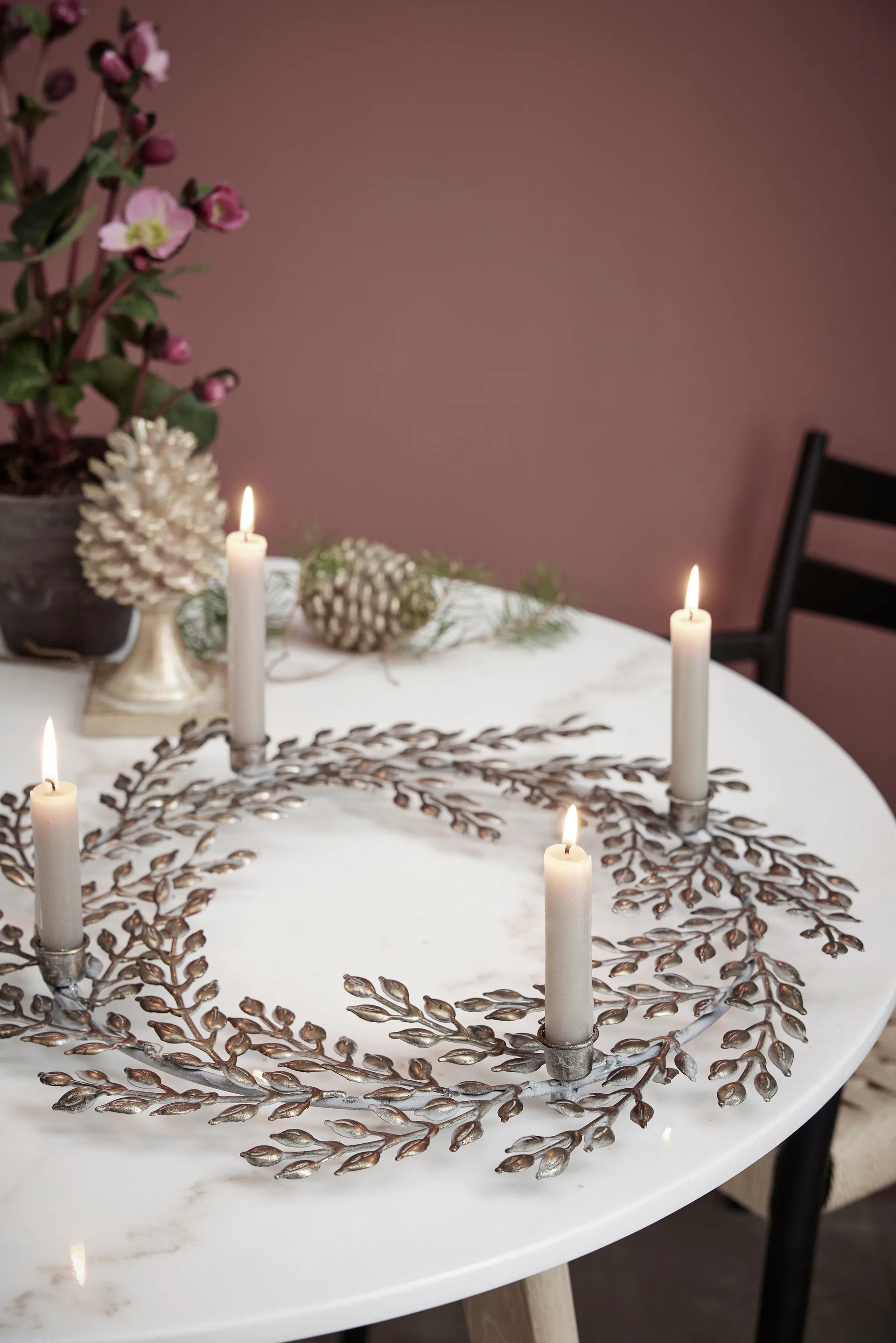 Serafina käpy koriste 8,3 cm, Vaaleankulta Lene Bjerre