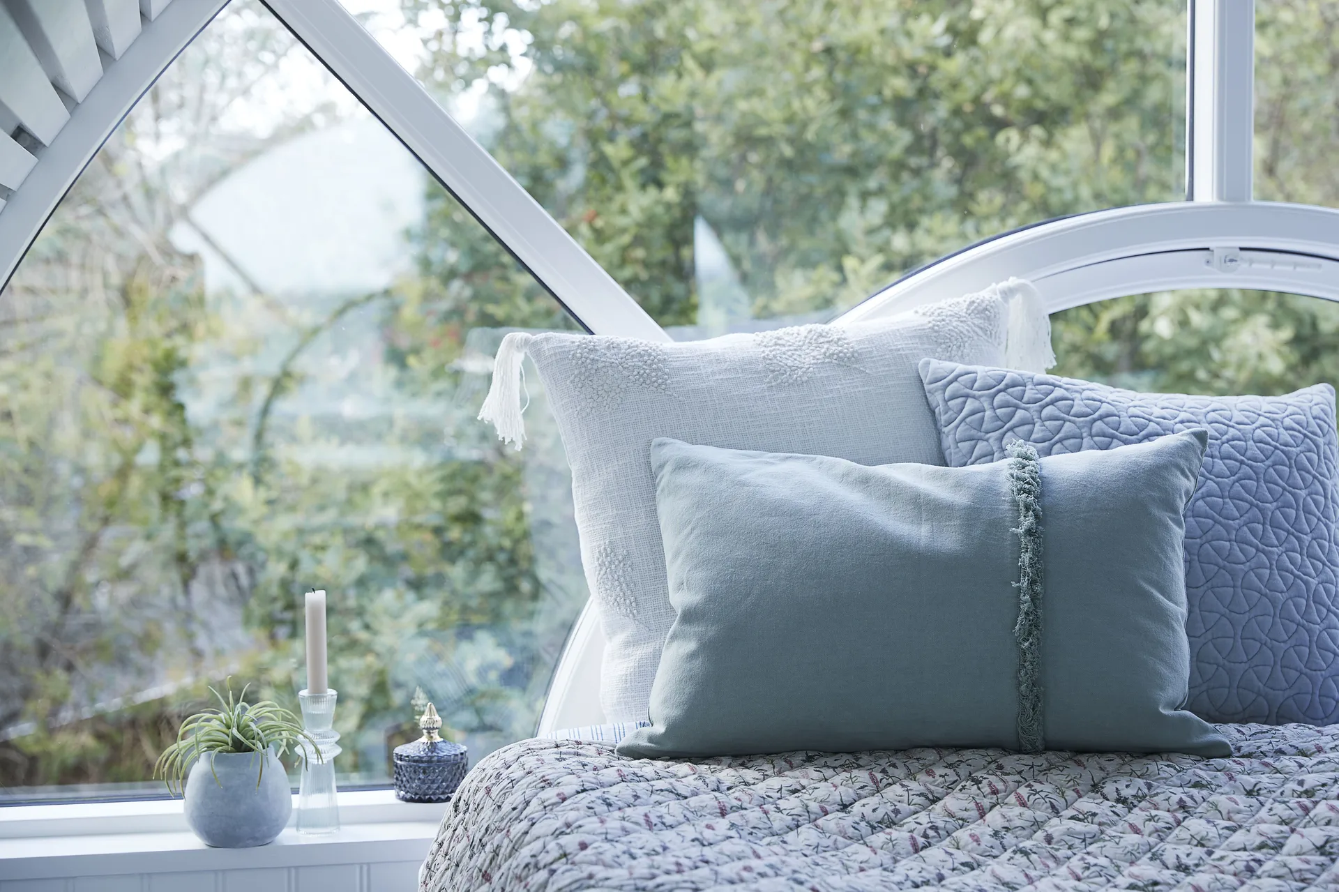 Sivia kynttilänjalka 11,5 cm, Iceberg green Lene Bjerre