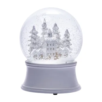 Snovia pyrypallo talvikaupunki 15 cm - Valkoinen-kirkas - Lene Bjerre