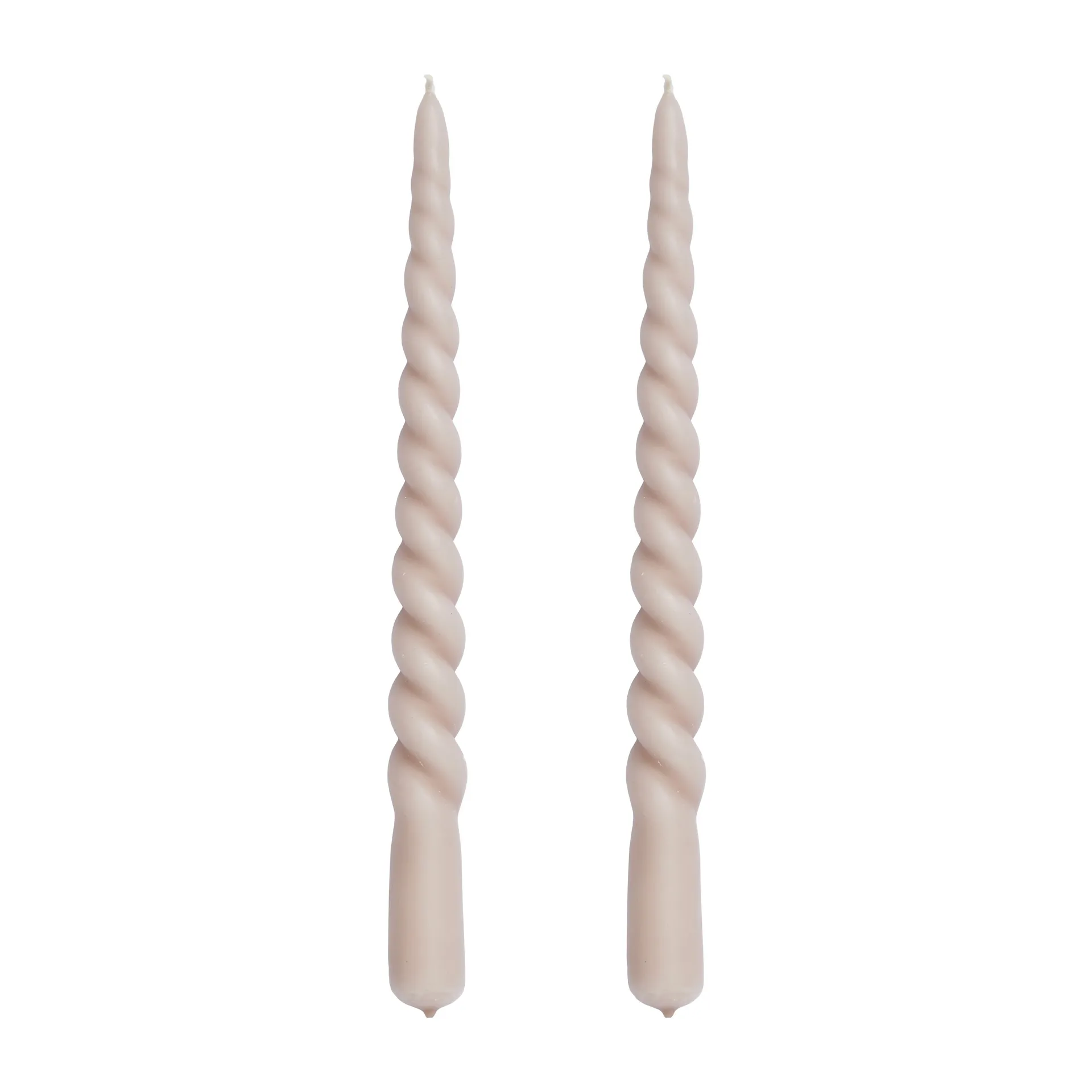 Twisted kierretty kynttilä 25 cm 2-pakkaus, Bark Lene Bjerre