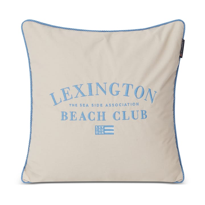 Beach Club Embroidered -tyynynpäällinen 50 x 50 cm - Beige-sininen - Lexington