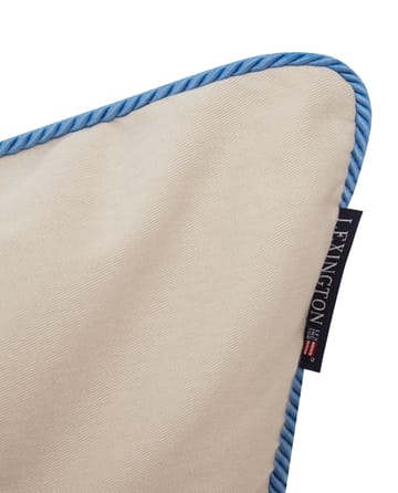 Beach Club Embroidered -tyynynpäällinen 50 x 50 cm - Beige-sininen - Lexington