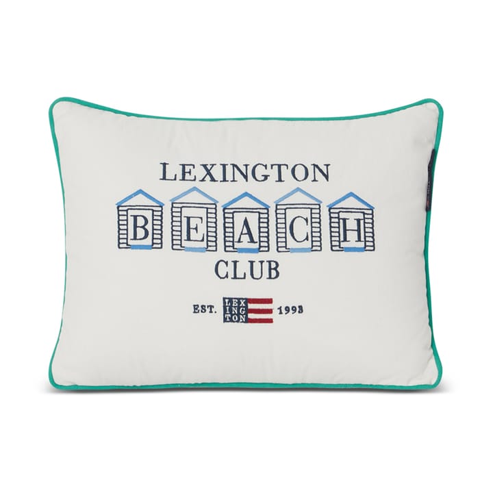 Beach Club Small Embroidered -tyyny 30 x 40 cm - Sininen-valkoinen-vihreä - Lexington