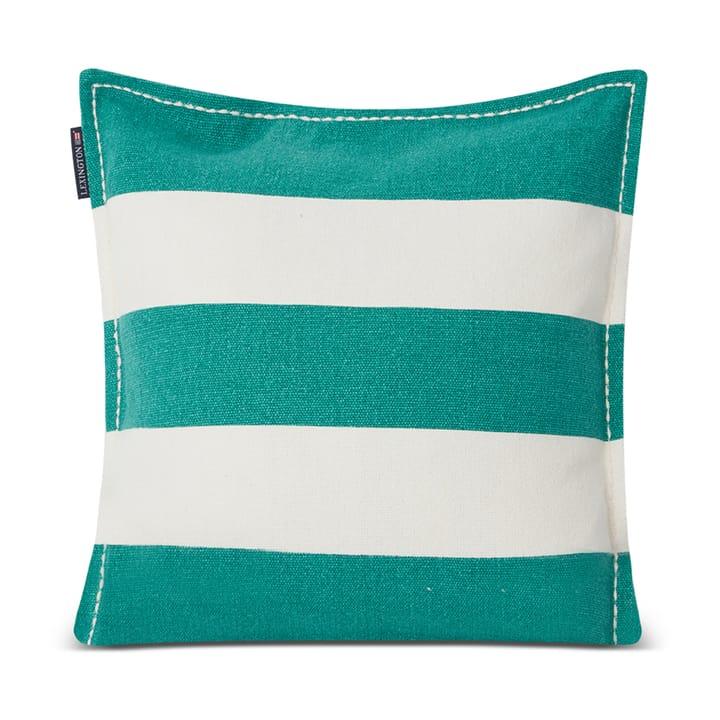 Block Stripe Printed -tyynynpäällinen 50 x 50 cm - Vihreä-valkoinen - Lexington