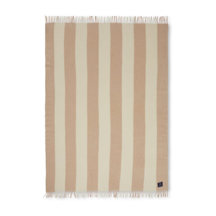 Block Striped Recycled Wool -huopa 130x170 cm - Oat-White - Lexington