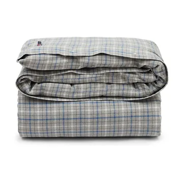 Checked Cotton Flannel pussilakana 150x210 cm - Gray-blue - Lexington