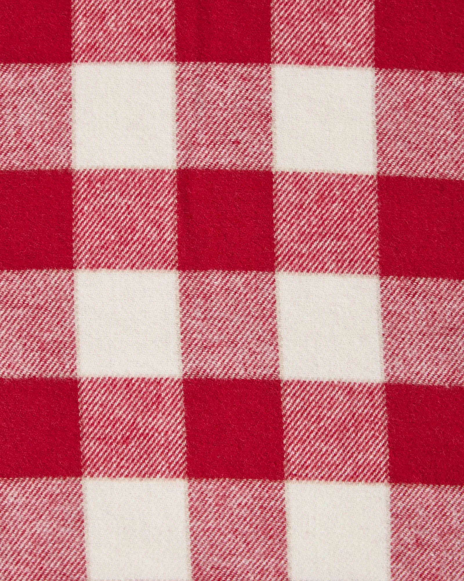 Checked Cotton Flannel tyynyliina 50x90 cm, Red–light beige Lexington