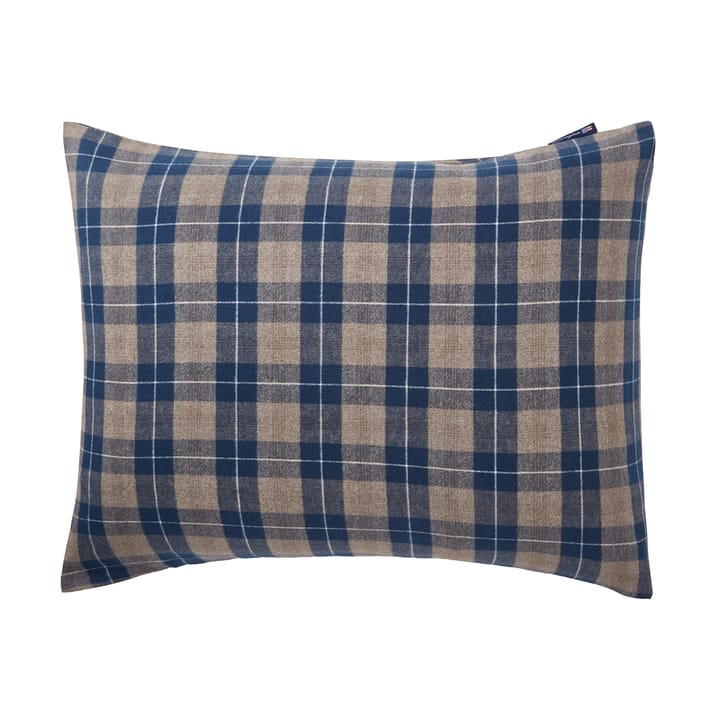 Checked Flannel -tyynyliina 50 x 60 cm - Denim blue-beige - Lexington