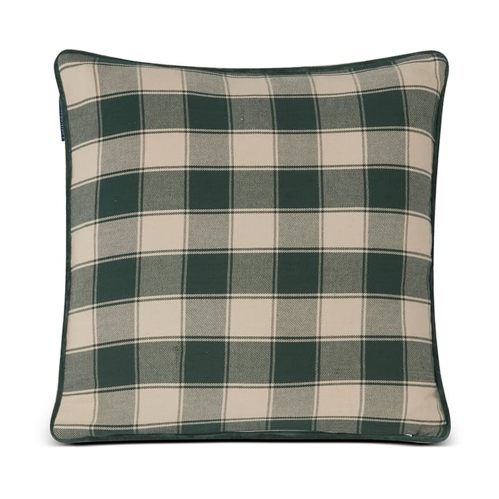 Checked Organic Cotton Flannel -tyynynpäällinen 50 x 50 cm, Merry Little Christmas Lexington