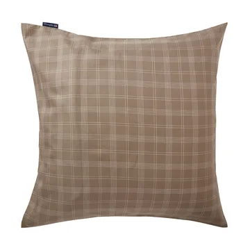Checked Pin Point Oxford tyynyliina 65x65 cm - Brown - Lexington