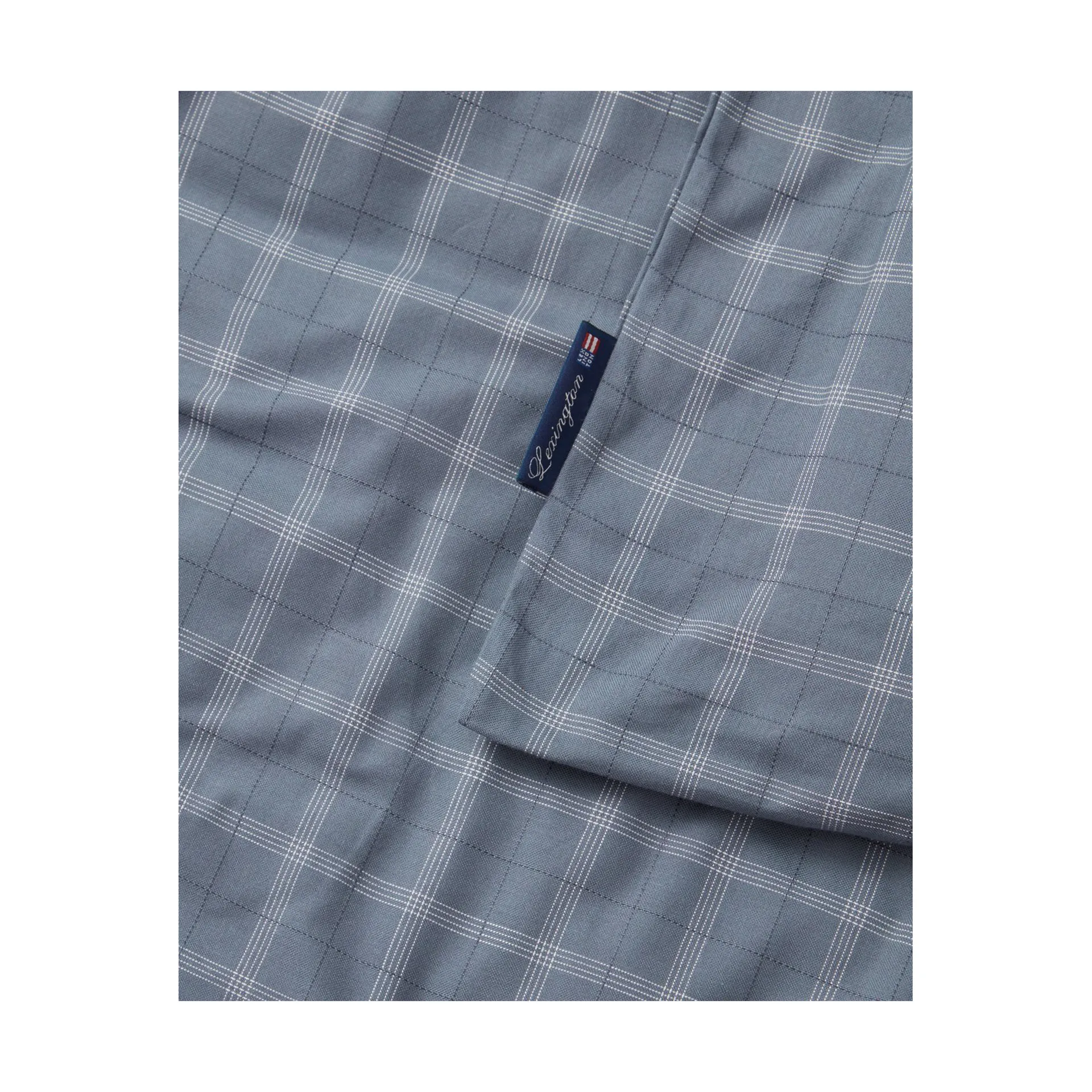 Checked Pinpoint Oxford -pussilakana 150 x 210 cm, Dove Lexington