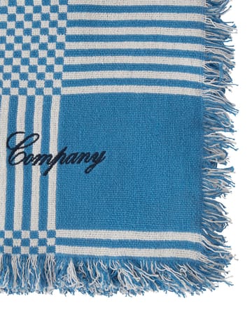 Checked Recycled Cotton piknikhuopa 150x150 cm - Blue - Lexington