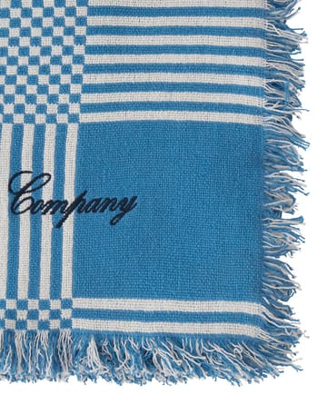 Checked Recycled Cotton piknikhuopa 150x150 cm - Blue - Lexington