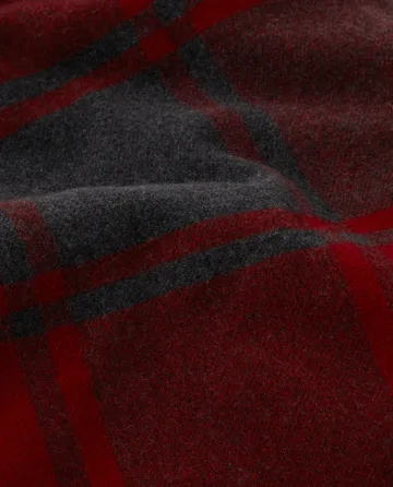 Checked Recycled -villahuopa 130 x 170 cm - Red-dark grey - Lexington