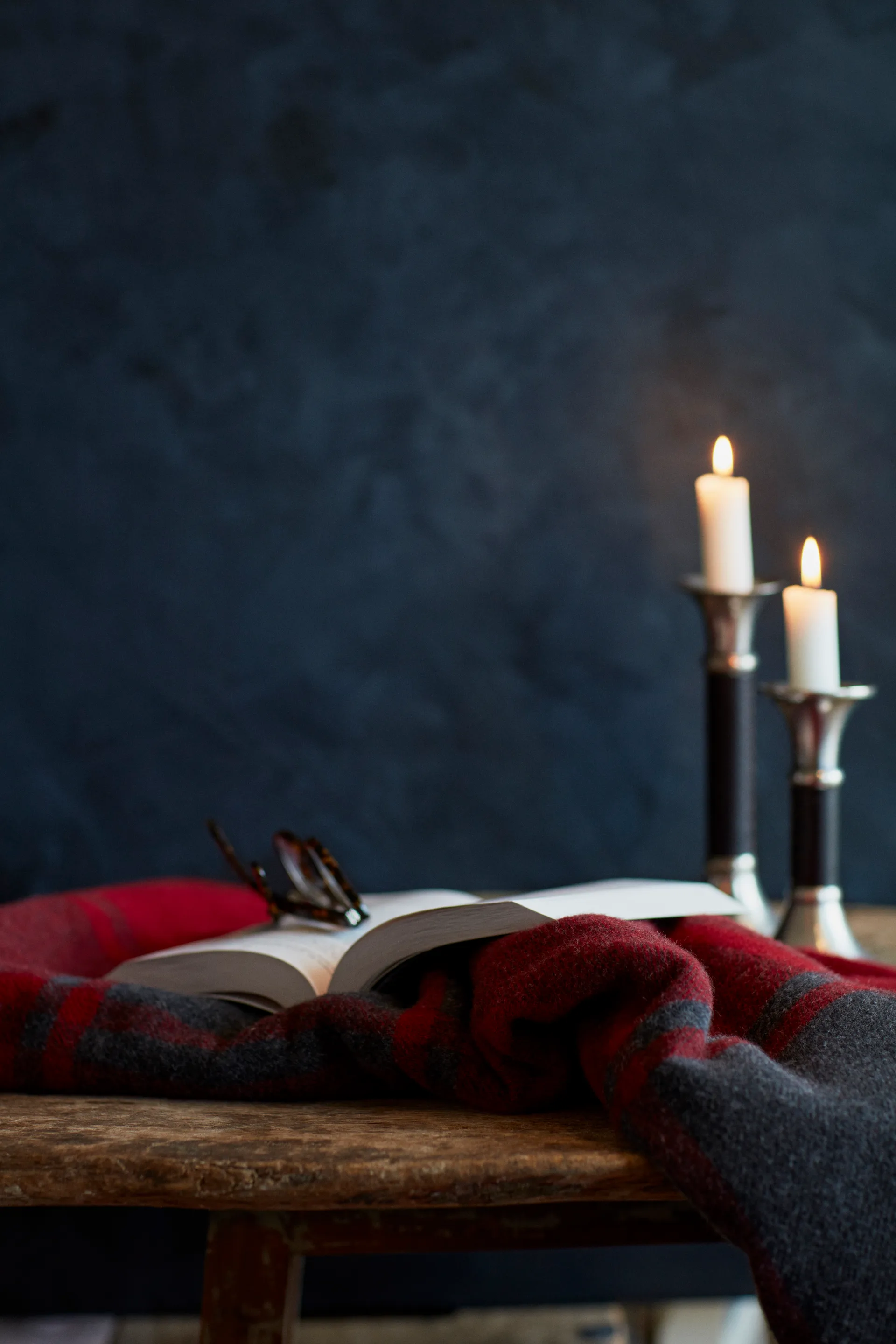 Checked Recycled -villahuopa 130 x 170 cm, Red-dark grey Lexington