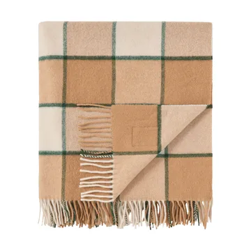 Checked Recycled Wool huopa 130x170 cm - Beige–vaalea beige–vihreä - Lexington